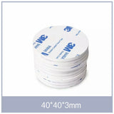 Round 40 x 3mm 3M Double Sided Foam Sticker Tape Side Wall Car Self Adhesive Pads - 6pcs