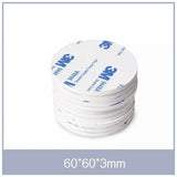 Round 40 x 3mm 3M Double Sided Foam Sticker Tape Side Wall Car Self Adhesive Pads - 6pcs