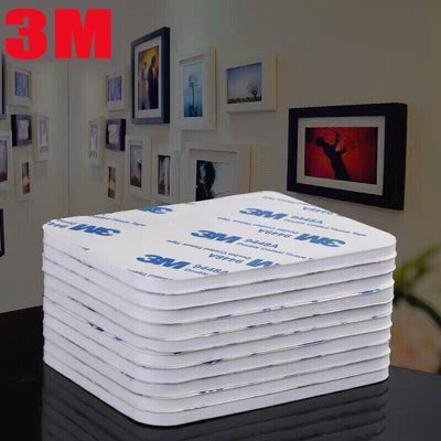 Round 40 x 3mm 3M Double Sided Foam Sticker Tape Side Wall Car Self Adhesive Pads - 8pcs