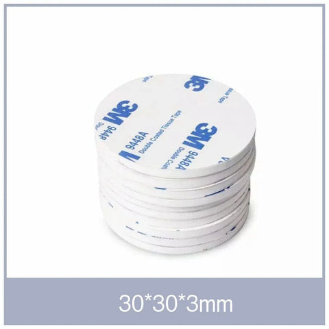 Round 40 x 3mm 3M Double Sided Foam Sticker Tape Side Wall Car Self Adhesive Pads - 8pcs