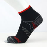 L XL Ankle Compression Socks for Foot Support and Daily Comfort Unisex - White-Rose Red