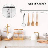 8cm Stainless Steel S Shape Hooks Kitchen Hanger Rack Clothes Hanging Plant Holders - 10PCS