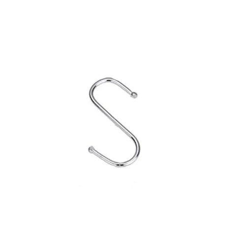 8cm Stainless Steel S Shape Hooks Kitchen Hanger Rack Clothes Hanging Plant Holders - 5PCS