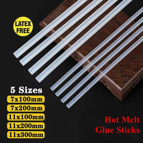 Clear Hot Melt Glue Sticks Adhesive Craft Stick for DIY Glue Tool 7mm 11mm - 11mm x 100mm 10pcs