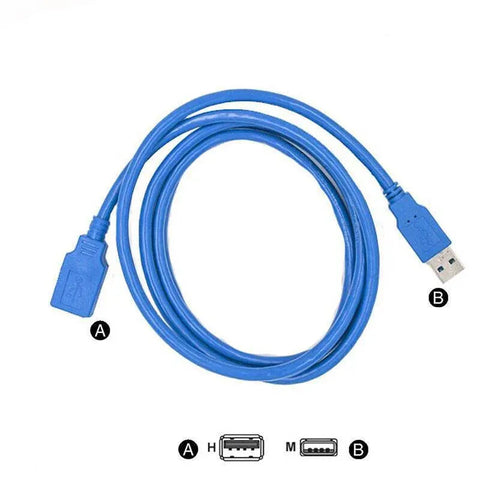 Super speed Usb 3.0 Male To Female Data Cable Extension Cord For Laptop Pc Camera - 1M