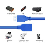 Super speed Usb 3.0 Male To Female Data Cable Extension Cord For Laptop Pc Camera - 1M