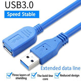 Super speed Usb 3.0 Male To Female Data Cable Extension Cord For Laptop Pc Camera - 1M
