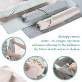 5X Fish Scale Microfiber Cleaning Cloth Dish Washing Glass Wipe Reusable Kitchen - 5Pcs-25cm*25cm