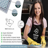 5X Fish Scale Microfiber Cleaning Cloth Dish Washing Glass Wipe Reusable Kitchen - 5Pcs-30cm*40cm
