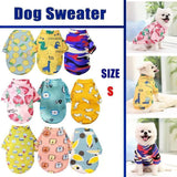 S Size Cute Pet Dog Warm Jumper Sweater Clothes Cat Knitwear Knitted Coats Winter - Yellow Shiba Inu