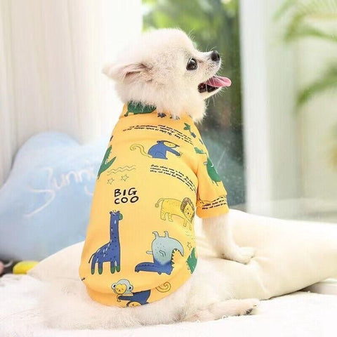 S Size Cute Pet Dog Warm Jumper Sweater Clothes Cat Knitwear Knitted Coats Winter - Yellow Shiba Inu