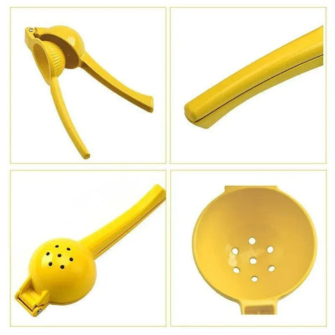 Premium Quality Metal Lemon Squeezer Handheld Juicer Presser Citrus Juice Lime - Red