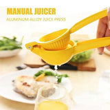 Premium Quality Metal Lemon Squeezer Handheld Juicer Presser Citrus Juice Lime - Red
