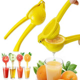 Premium Quality Metal Lemon Squeezer Handheld Juicer Presser Citrus Juice Lime - Red