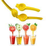 Premium Quality Metal Lemon Squeezer Handheld Juicer Presser Citrus Juice Lime - Red