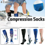 Copper Compression Socks for Running Travel Sports Anti Fatigue Support XXL Unisex - White