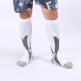 Copper Compression Socks for Running Travel Sports Anti Fatigue Support XXL Unisex - White