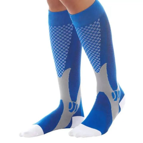 Copper Compression Socks for Running Travel Sports Anti Fatigue Support XXL Unisex - White