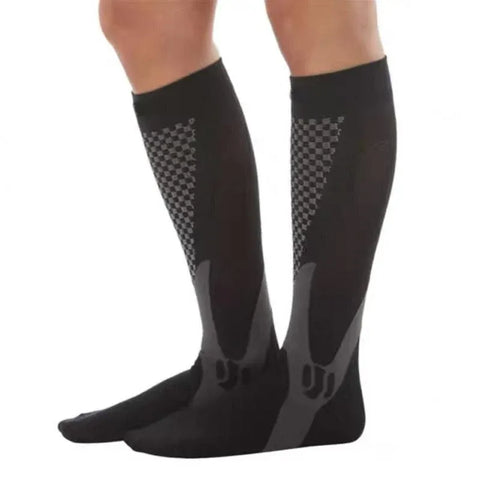Copper Compression Socks for Running Travel Sports Anti Fatigue Support XXL Unisex - White