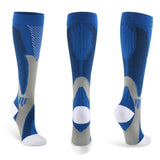 Copper Compression Socks for Running Travel Sports Anti Fatigue Support S/M Unisex - Blue