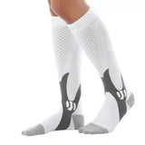 Copper Compression Socks for Running Travel Sports Anti Fatigue Support S/M Unisex - Blue