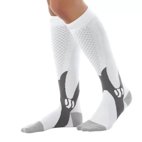 Copper Compression Socks for Running Travel Sports Anti Fatigue Support S/M Unisex - Blue