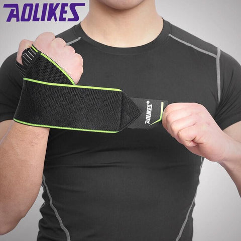 Aolikes 1 Pair Adjustable Wrist Support Wrap Strap Compression Hand Brace Au - Orange (1 Pair)