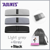 Aolikes Set 3 Resistance Booty Bands Hip Circle Loop Bands Workout Exercise - Set of 3 (Green,Pink,Purple) with Bag
