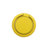 Phone Ring Bracket 360 Degree Rotation Solid Colour Mobile Holder Grip Stand - Yellow