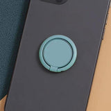 Phone Ring Bracket 360 Degree Rotation Solid Colour Mobile Holder Grip Stand - Yellow