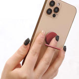 Phone Ring Bracket 360 Degree Rotation Solid Colour Mobile Holder Grip Stand - Yellow