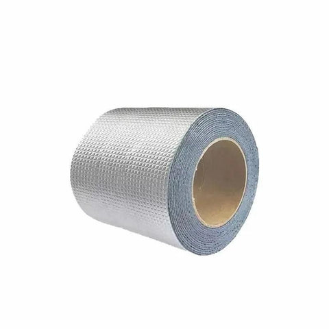 5M Waterproof Tape Butyl Rubber Aluminium Foil Roof Pipe Caravan Repair Flashing - 15cm*5m*1 Unit