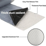 5M Waterproof Tape Butyl Rubber Aluminium Foil Roof Pipe Caravan Repair Flashing - 15cm*5m*1 Unit
