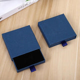 Cardboard Jewellery Gift Boxes Drawer Style Necklace Ring Earring Pendant Bracelet Case - Pink