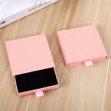 Cardboard Jewellery Gift Boxes Drawer Style Necklace Ring Earring Pendant Bracelet Case - Pink
