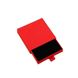 Cardboard Jewellery Gift Boxes Drawer Style Necklace Ring Earring Pendant Bracelet Case - Red