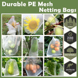 50X Fruit Net Bags Agriculture Garden Vegetable Protection Mesh Insect Proof - 15*25 (50 PCS)