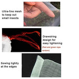 50X Fruit Net Bags Agriculture Garden Vegetable Protection Mesh Insect Proof - 15*25 (50 PCS)