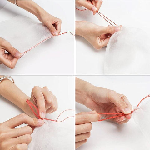 50X Fruit Net Bags Agriculture Garden Vegetable Protection Mesh Insect Proof - 15*25 (50 PCS)