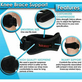 Aolikes Knee Strap Patella Jumper Gel Runner Tennis Sports Brace Support - Blue
