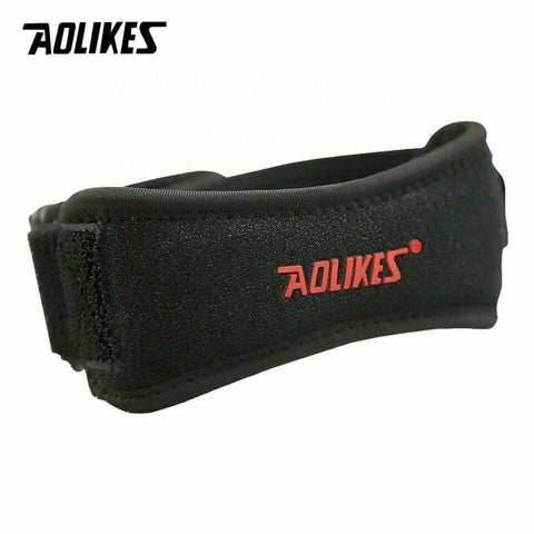 Aolikes Knee Strap Patella Jumper Gel Runner Tennis Sports Brace Support - Blue