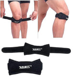 Aolikes Knee Strap Patella Jumper Gel Runner Tennis Sports Brace Support - Blue