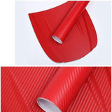 152 x 30CM Car Vinyl Wrap Carbon Fiber Matt Satin Glossy Multi Color Car Tint Car Sticker - Glossy Black