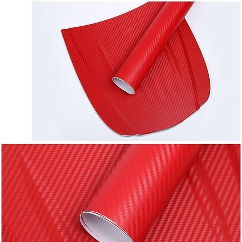 152 x 30CM Car Vinyl Wrap Carbon Fiber Matt Satin Glossy Multi Color Car Tint Car Sticker - Glossy Black