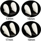 Cosplay Vampire Fangs Fake Teeth for Halloween Costume Party Dress Up 2PCS Prop Set - 15mm-1Piar