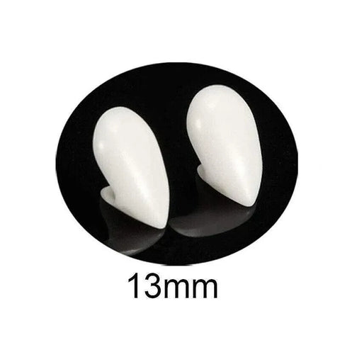 Cosplay Vampire Fangs Fake Teeth for Halloween Costume Party Dress Up 2PCS Prop Set - 17mm-1Piar