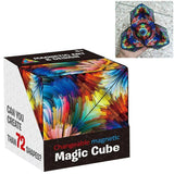 Variety Changeable Magnetic Magic Cube 3D Hand Flip Puzzle Anti Stress Toys Gift - Flame Pattern