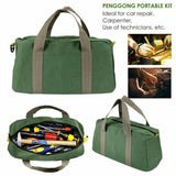 S/M/L Waterproof Tool Bag Portable Storage Toolkit Hand Heavy Case Canvas Duty - S(30*12*18CM)