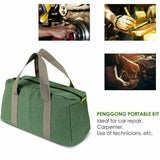 S/M/L Waterproof Tool Bag Portable Storage Toolkit Hand Heavy Case Canvas Duty - S(30*12*18CM)