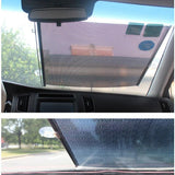 Black Roller Blinds Suction Cup Sunshade Blackout Curtains Car Home Window Curtains - 58 X 125 CM